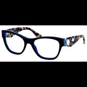 Blue Azure Prada VPR 07R TFF1O1 Eyeglasses